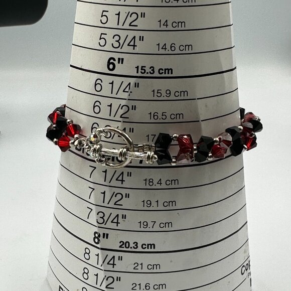 Bracelet Lot Glass Beads Toggle Clasp Mixed Styles Lampwork Boho Artsy Set of 7 - Picture 11 of 16